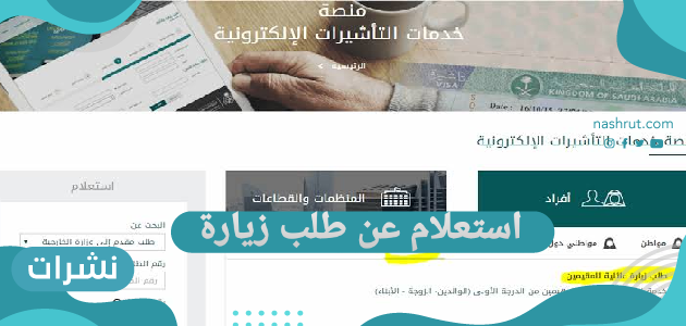 استعلام عن طلب زيارة