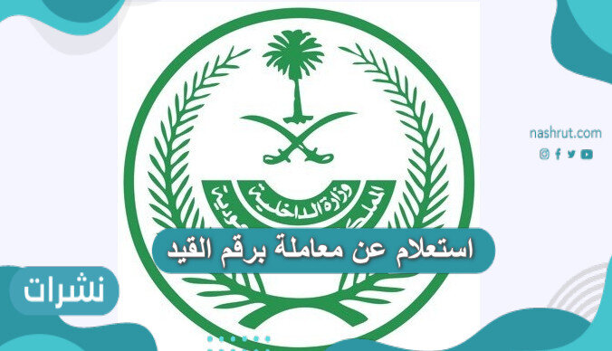 استعلام عن معاملة برقم القيد