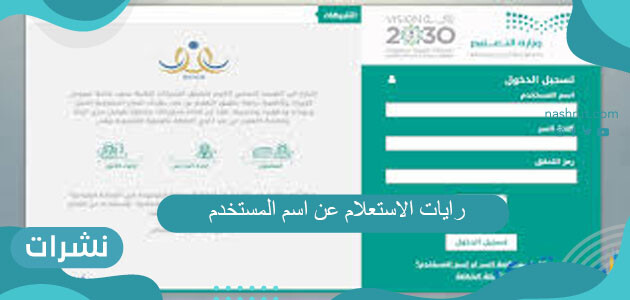 رايات الاستعلام عن اسم المستخدم