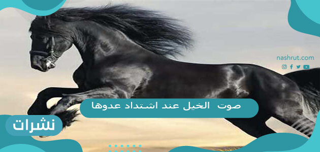 يسمى صوت الخيل عند اشتداد عدوها