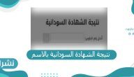 نتيجة الشهادة السودانية بالاسم ورقم الجلوس