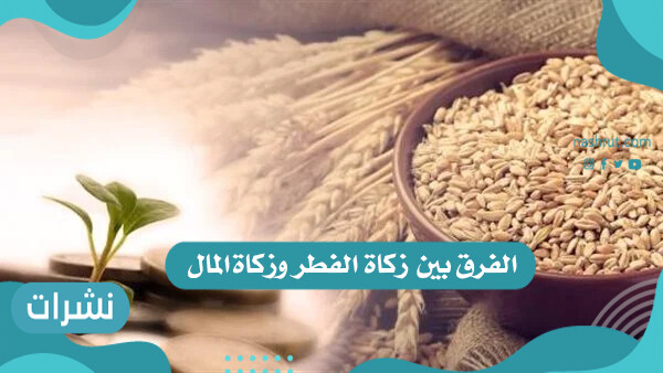 الفرق بين زكاة الفطر وزكاة المال