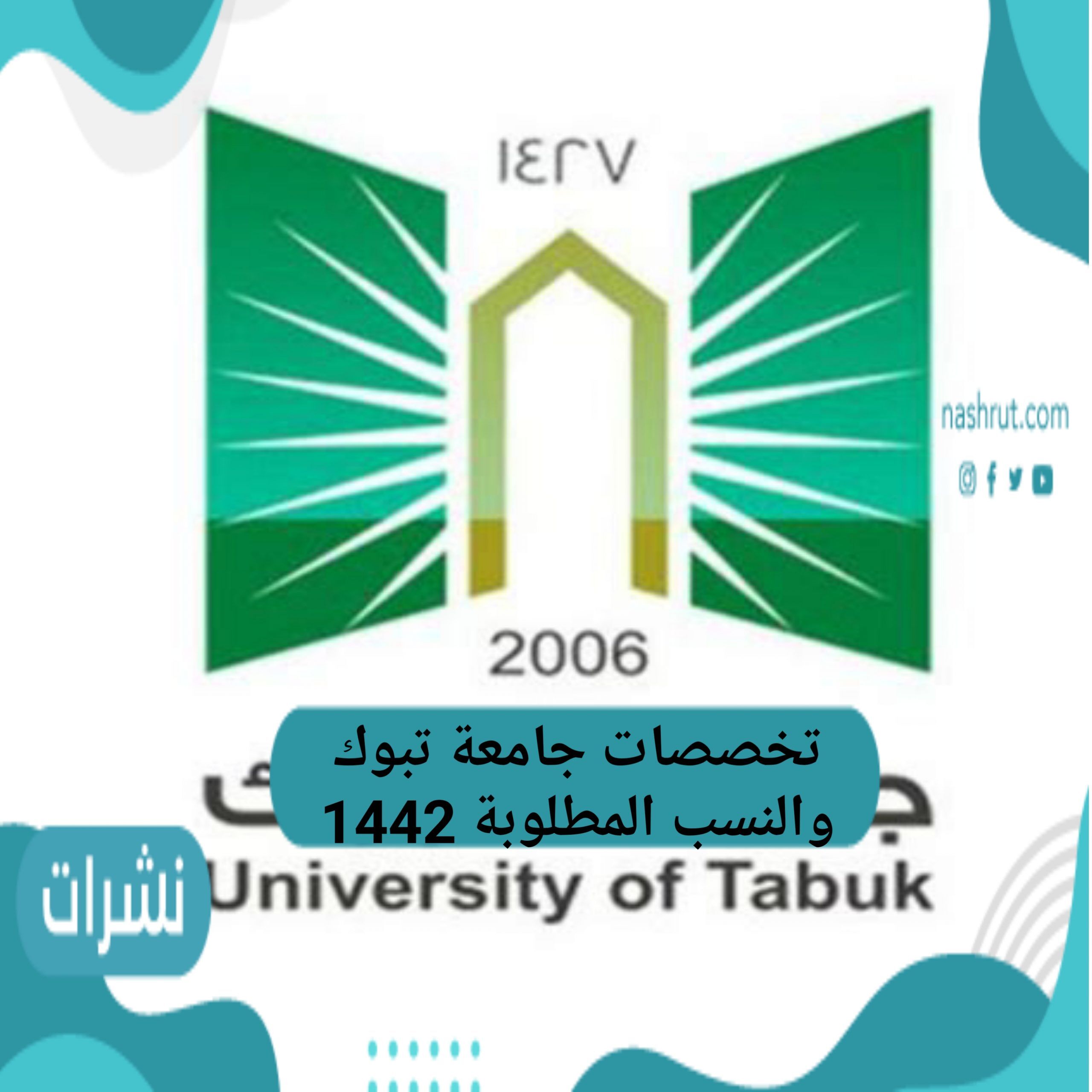 تخصصات جامعة تبوك والنسب المطلوبة 1442