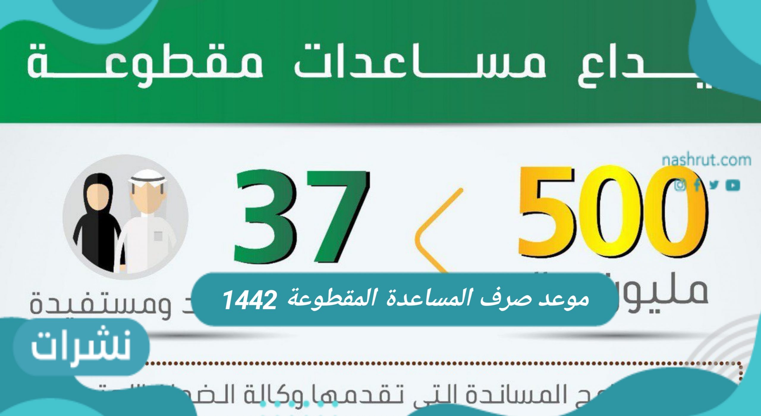 موعد صرف المساعدة المقطوعة 1442