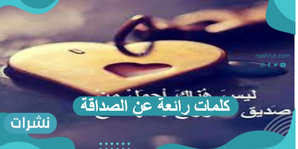 كلمات رائعة عن الصداقة