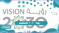 رؤية 2030 في التعليم لجميع المراحل الدراسية