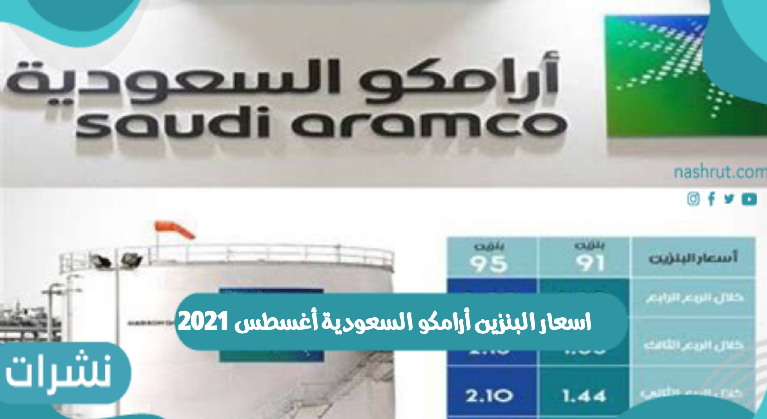 اسعار البنزين أرامكو السعودية أغسطس 2021