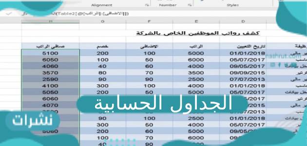 ما هي الجداول الحسابية؟ وكيفية استخدامها ومزاياها