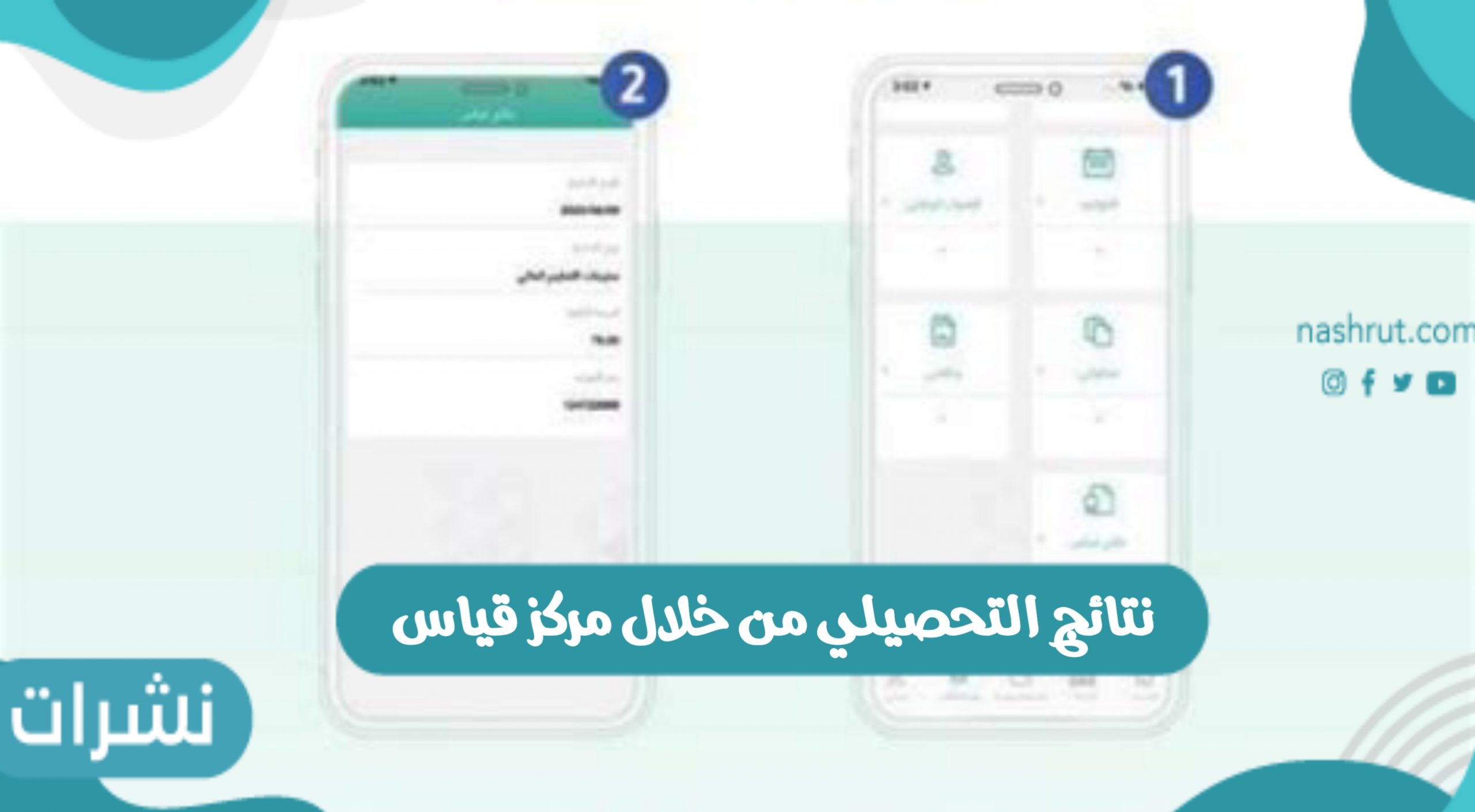 نتائج التحصيلي من خلال مركز قياس