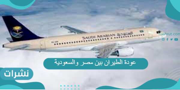 عودة الطيران بين مصر والسعودية