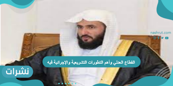 القطاع العدلي وأهم التطورات التشريعية والإجرائية فيه