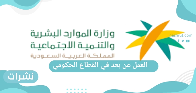 العمل عن بعد في القطاع الحكومي