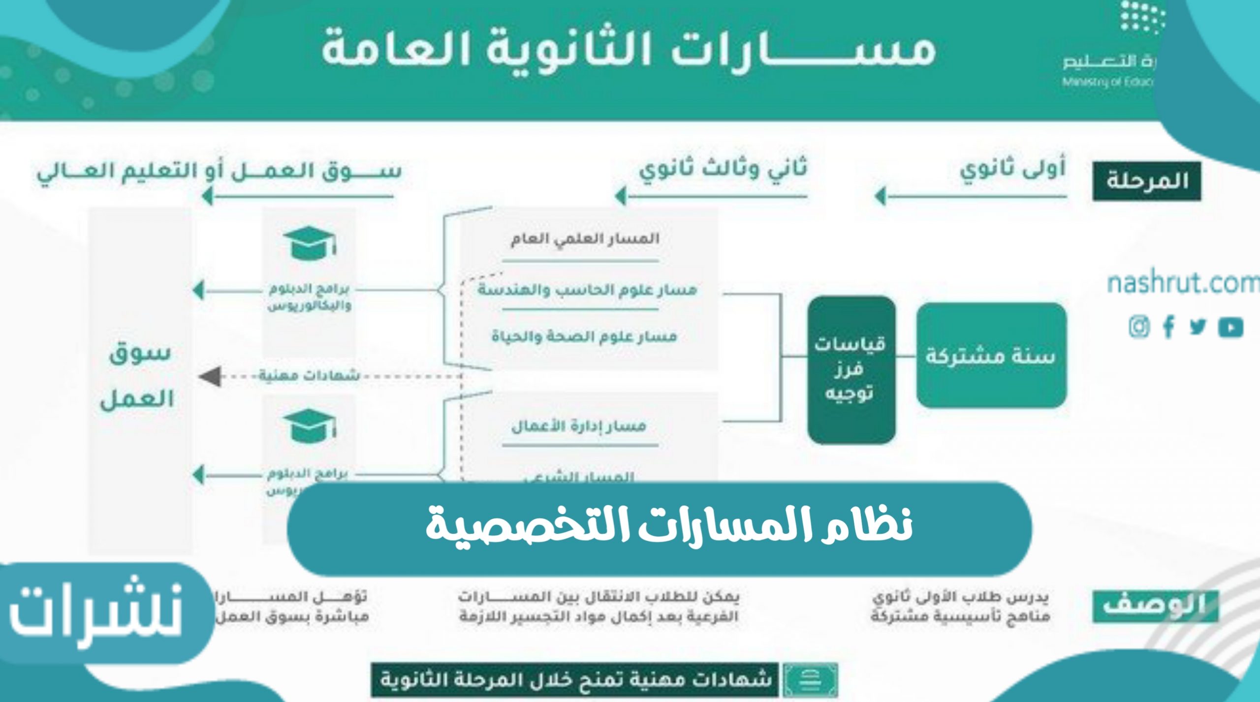 أهمية نظام المسارات التخصصية في العملية التعليمية بالمملكة