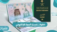 خطوات إصدار الجواز الإلكتروني والرسوم المطلوبة 