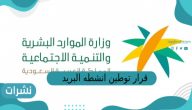قرار توطين انشطه البريد