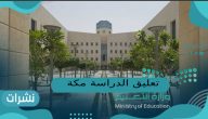 تعليق الدراسة مكة