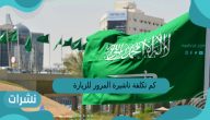 كم تكلفة تاشيرة المرور للزيارة
