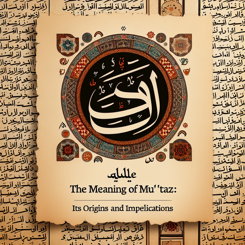 معنى اسم معتز: دلالاته وأصله