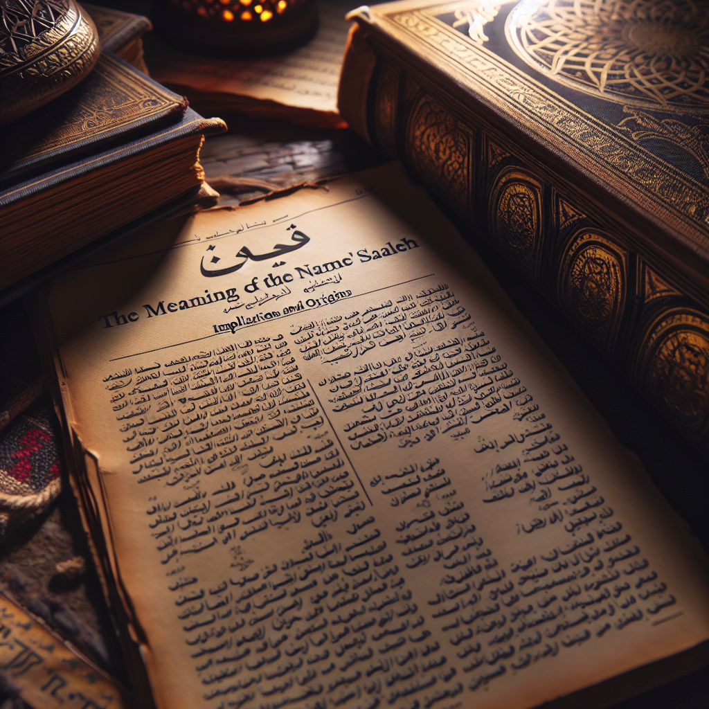 معنى اسم صالح: دلالات وأصول