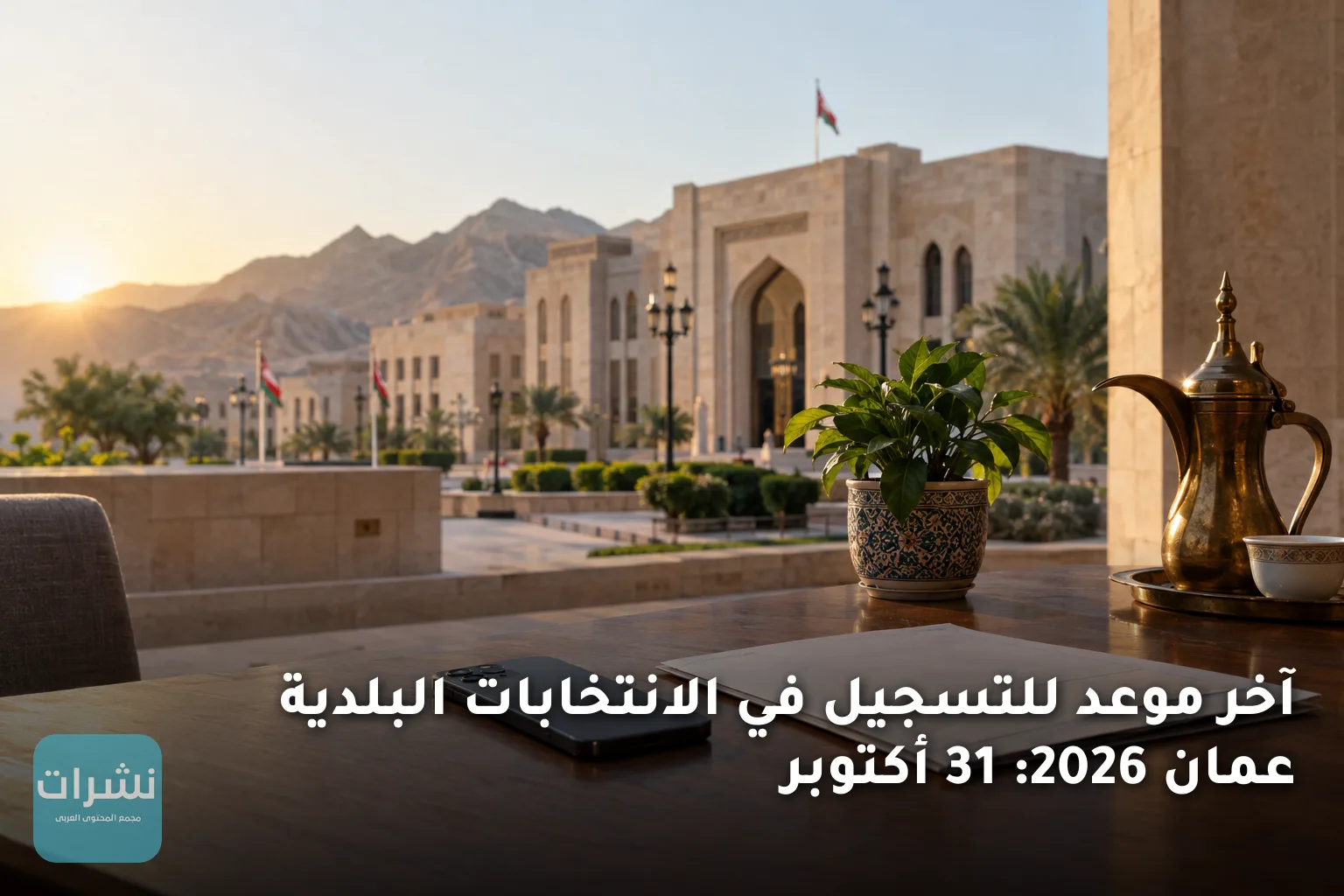 آخر موعد للتسجيل في الانتخابات البلدية عمان 2026: 31 أكتوبر