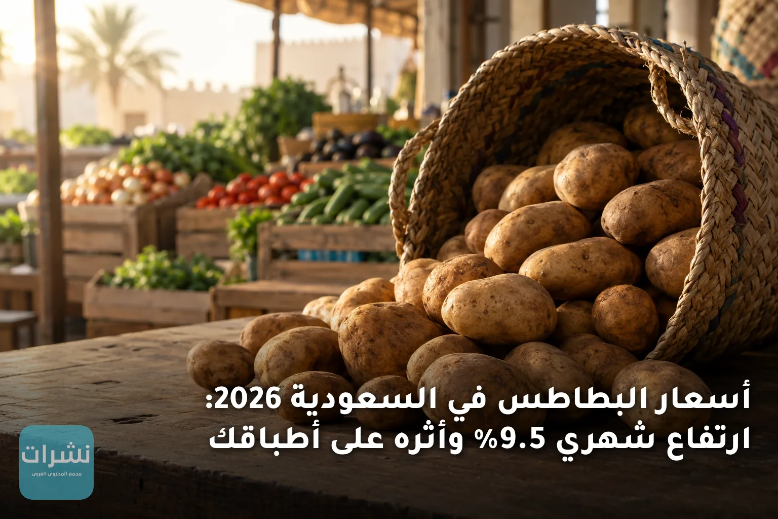 أسعار البطاطس في السعودية 2026: ارتفاع شهري 9.5% وأثره على أطباقك