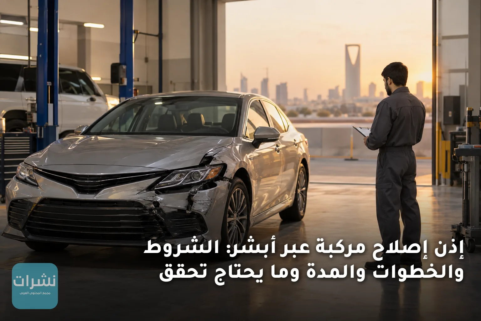 إذن إصلاح مركبة عبر أبشر: الشروط والخطوات والمدة وما يحتاج تحقق
