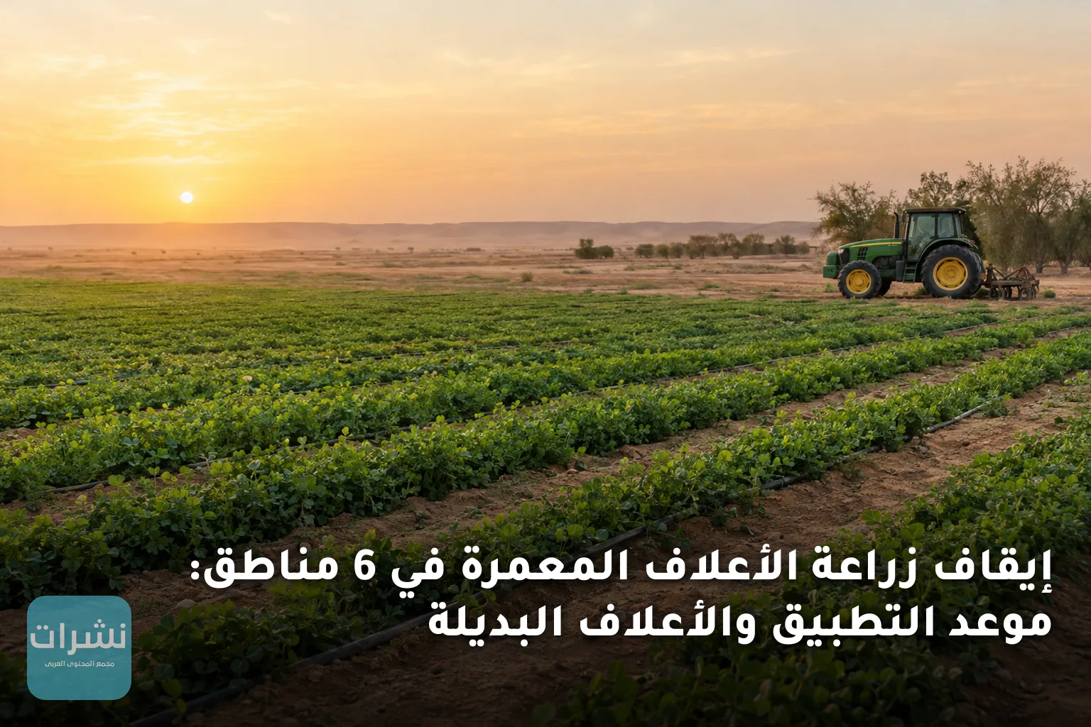 إيقاف زراعة الأعلاف المعمرة في 6 مناطق: موعد التطبيق والأعلاف البديلة