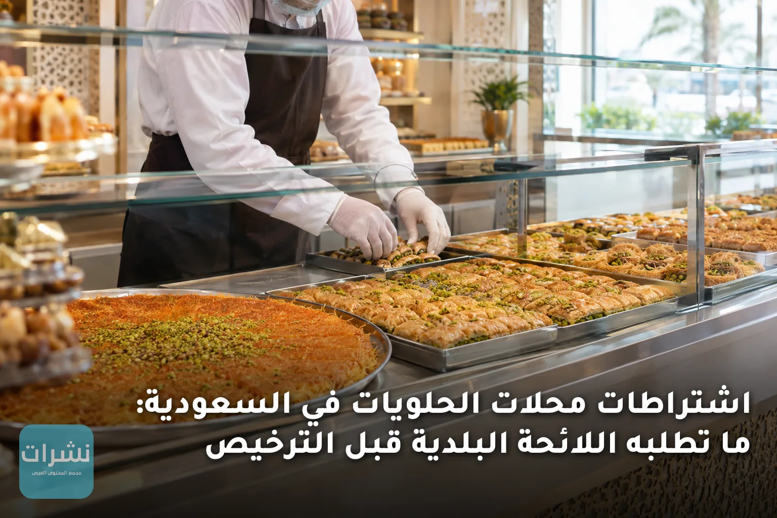 اشتراطات محلات الحلويات في السعودية: ما تطلبه اللائحة البلدية قبل الترخيص