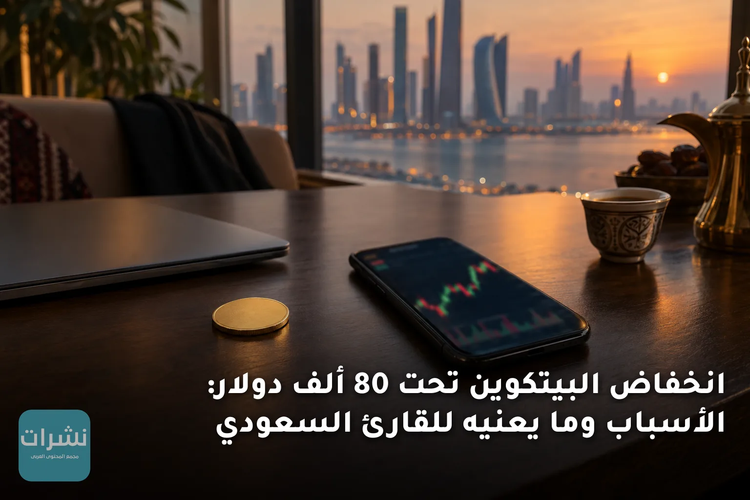 انخفاض البيتكوين تحت 80 ألف دولار: الأسباب وما يعنيه للقارئ السعودي