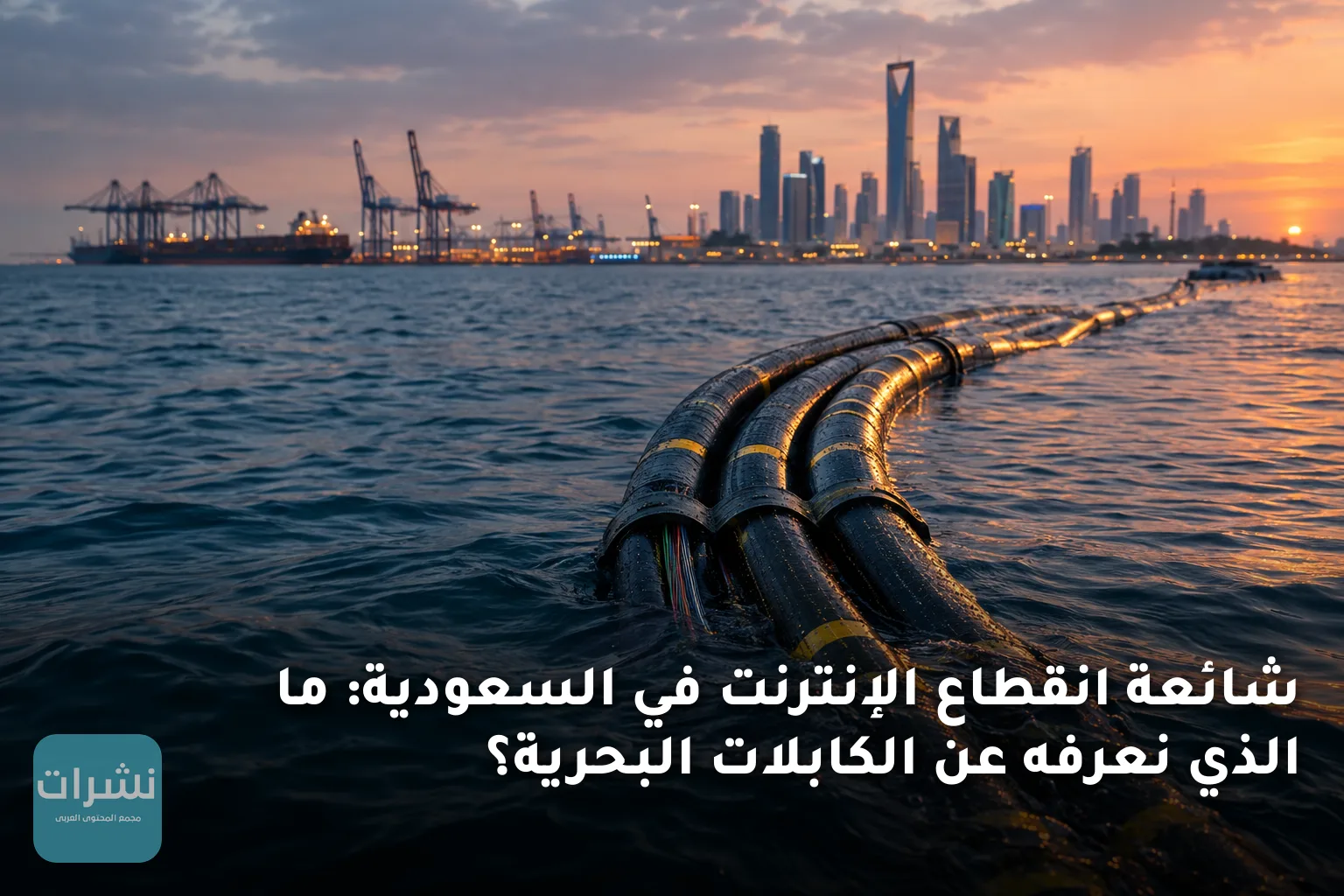 شائعة انقطاع الإنترنت في السعودية: ما الذي نعرفه عن الكابلات البحرية؟