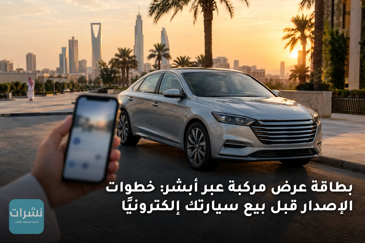 بطاقة عرض مركبة عبر أبشر: خطوات الإصدار قبل بيع سيارتك إلكترونيًا