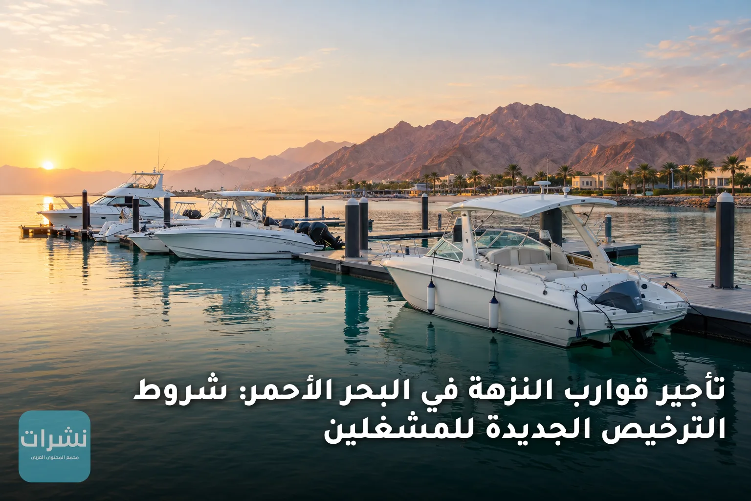 تأجير قوارب النزهة في البحر الأحمر: شروط الترخيص الجديدة للمشغلين