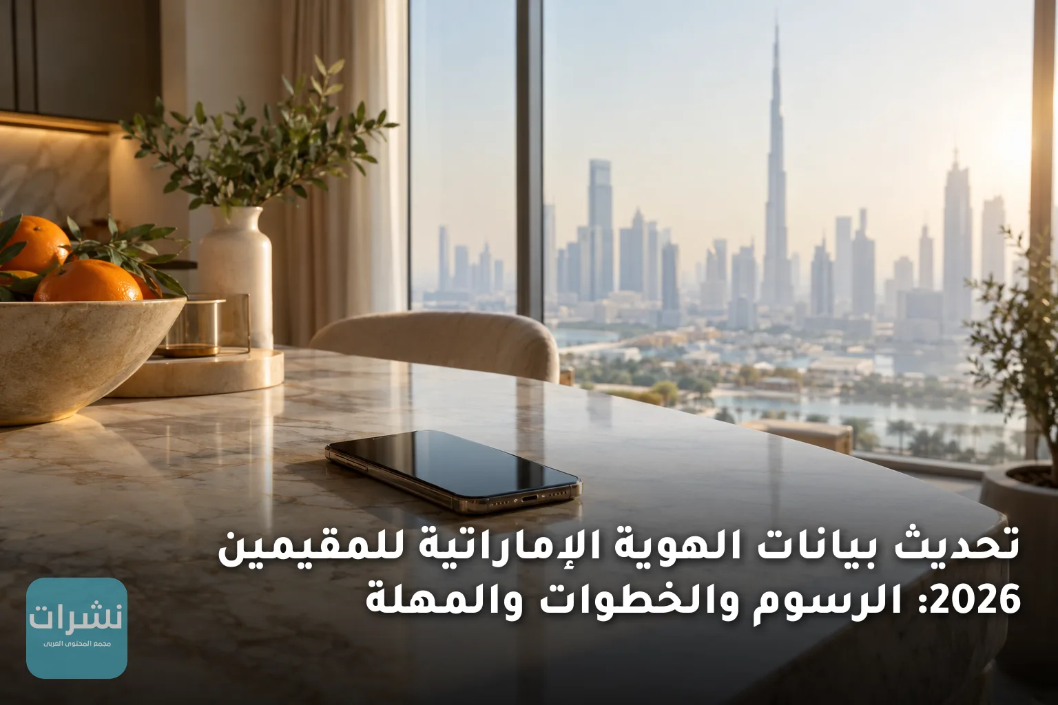 تحديث بيانات الهوية الإماراتية للمقيمين 2026: الرسوم والخطوات والمهلة