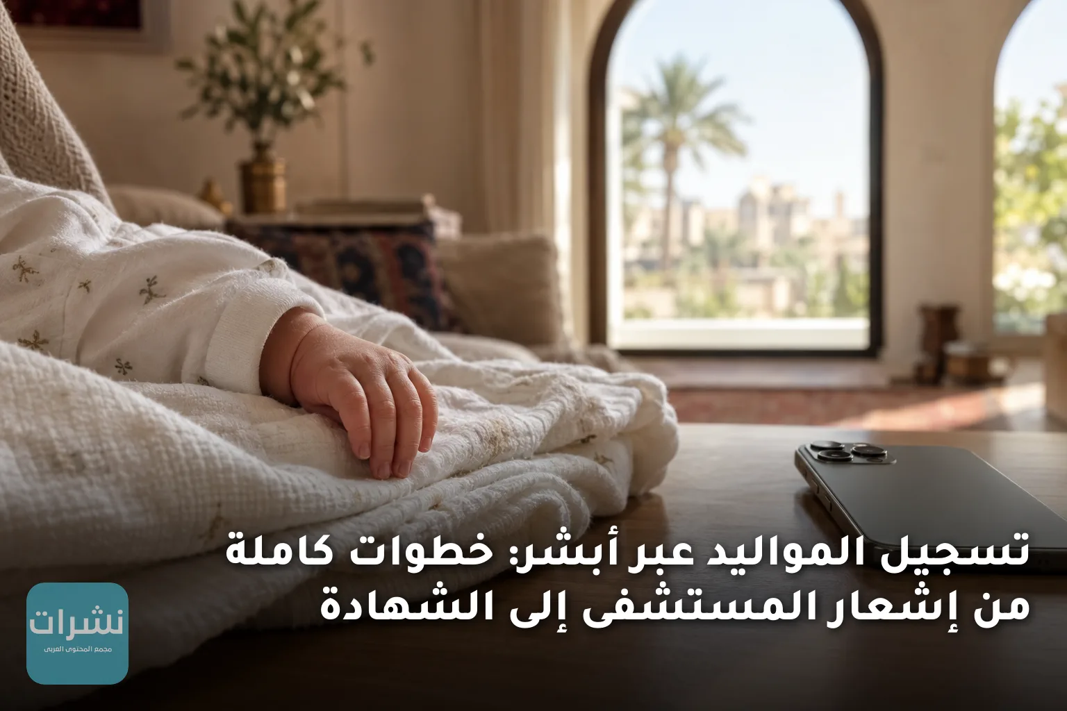 تسجيل المواليد عبر أبشر: خطوات كاملة من إشعار المستشفى إلى الشهادة