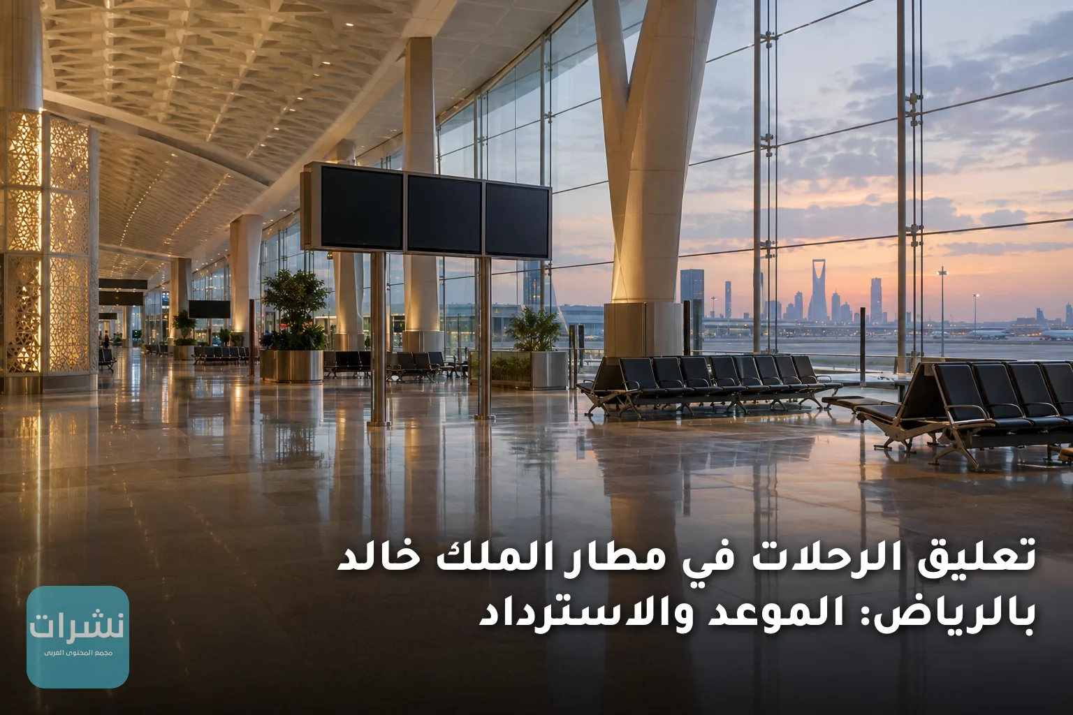 تعليق الرحلات في مطار الملك خالد بالرياض: الموعد والاسترداد
