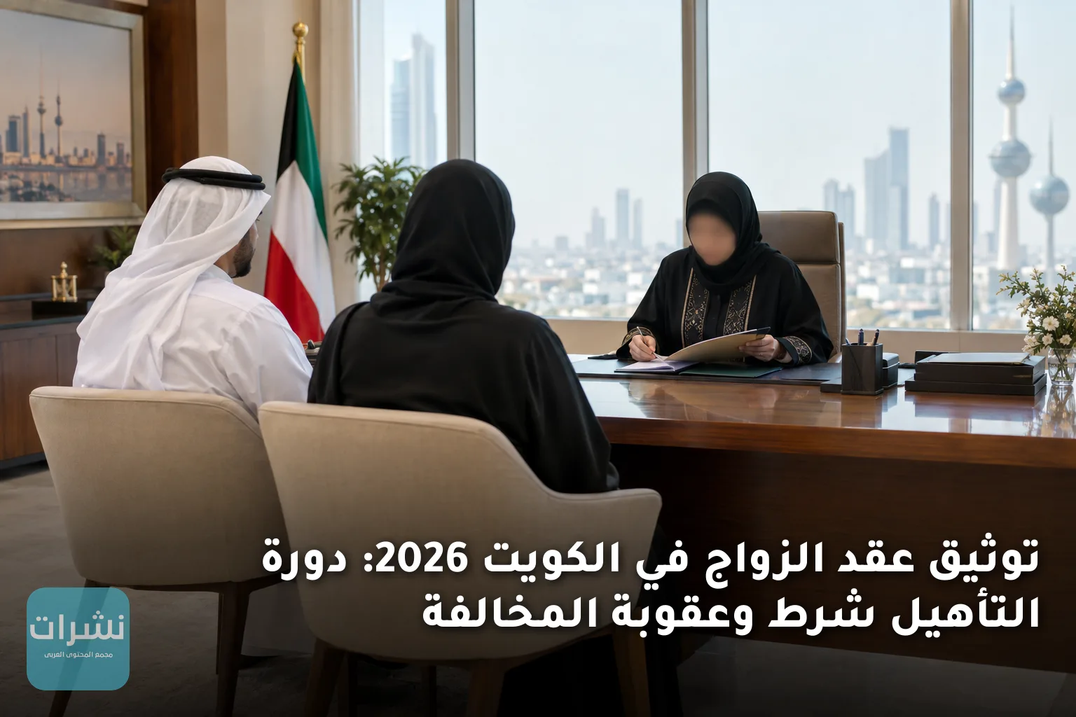 توثيق عقد الزواج في الكويت 2026: دورة التأهيل شرط وعقوبة المخالفة