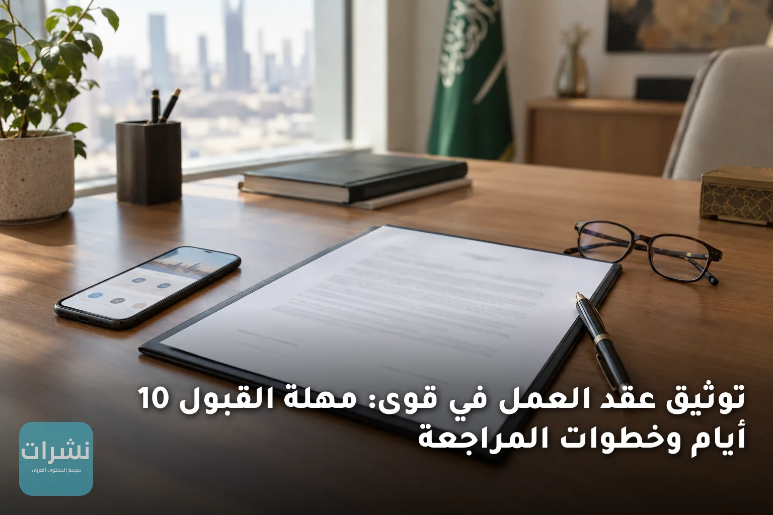 توثيق عقد العمل في قوى: مهلة القبول 10 أيام وخطوات المراجعة