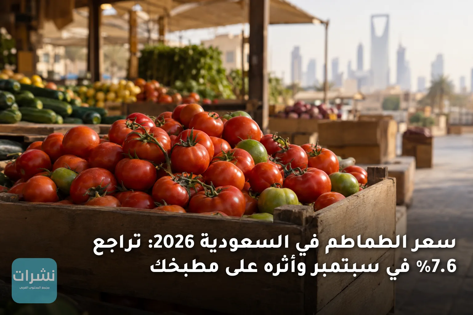 سعر الطماطم في السعودية 2026: تراجع 7.6% في سبتمبر وأثره على مطبخك