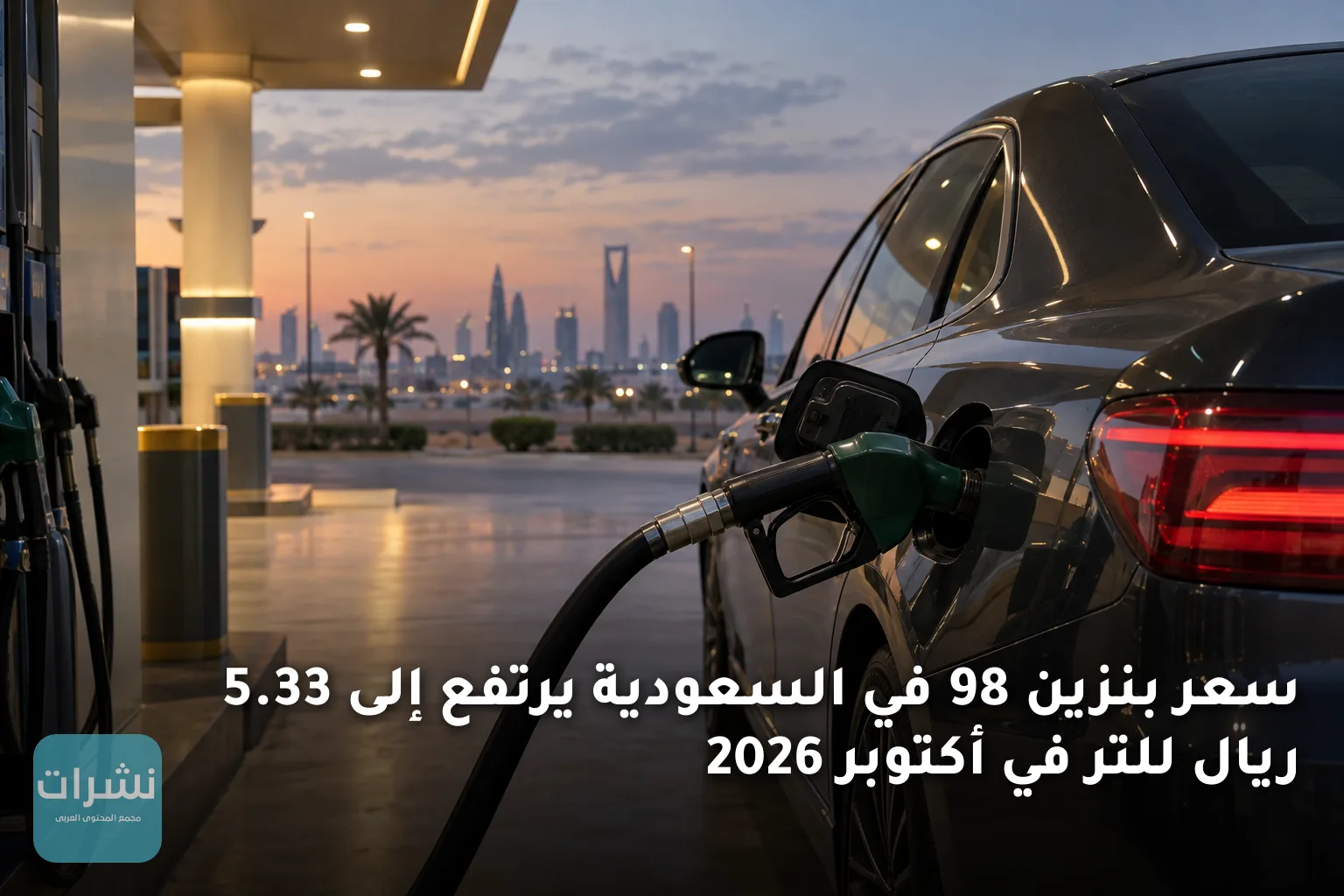 سعر بنزين 98 في السعودية يرتفع إلى 5.33 ريال للتر في أكتوبر 2026