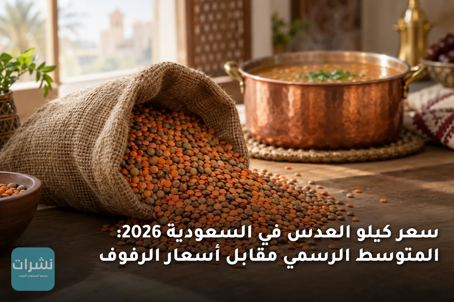 سعر كيلو العدس في السعودية 2026: المتوسط الرسمي مقابل أسعار الرفوف