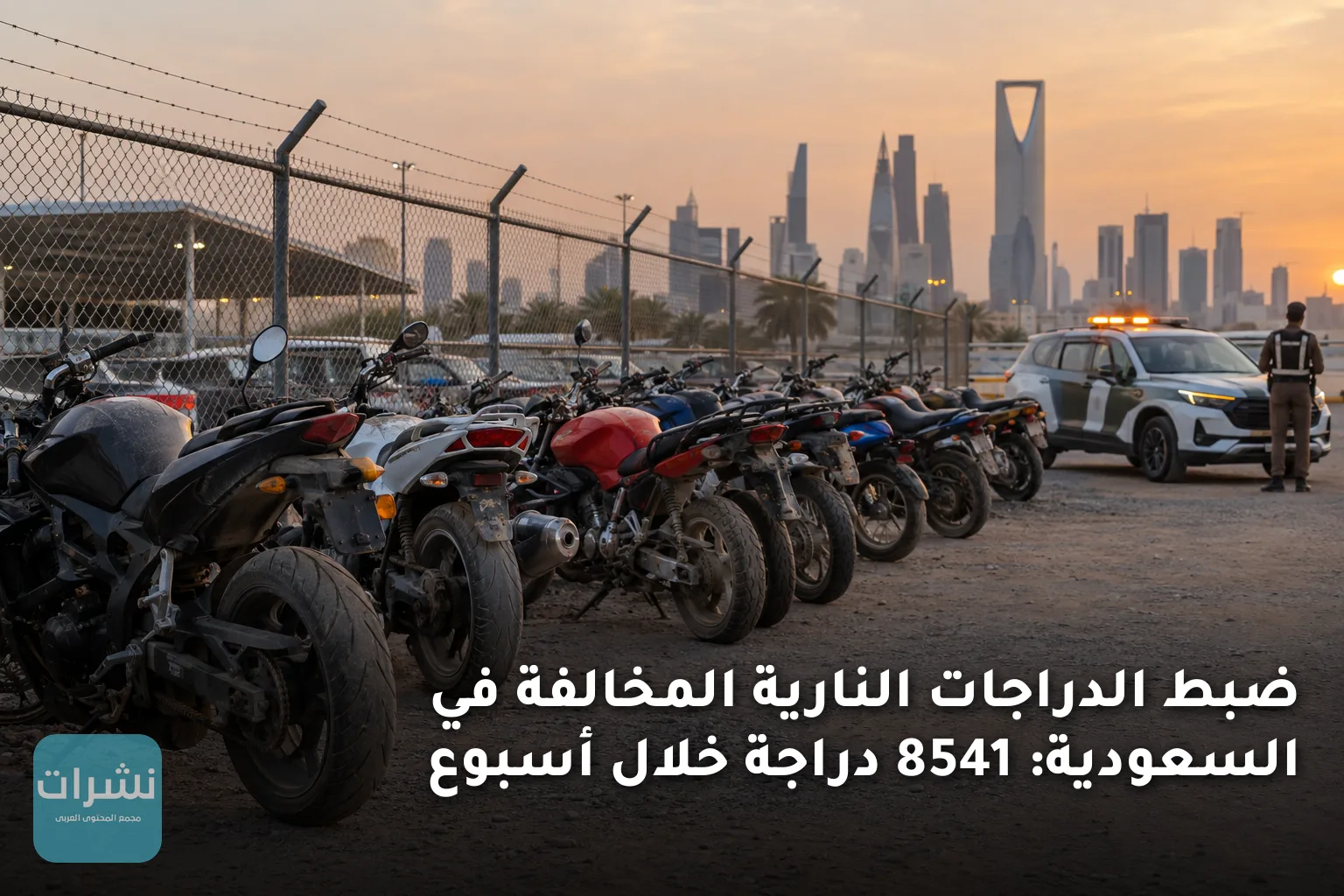 ضبط الدراجات النارية المخالفة في السعودية: 8541 دراجة خلال أسبوع