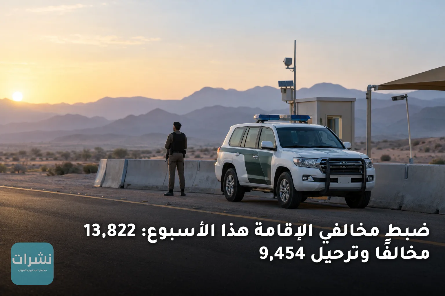 ضبط مخالفي الإقامة هذا الأسبوع: 13,822 مخالفًا وترحيل 9,454