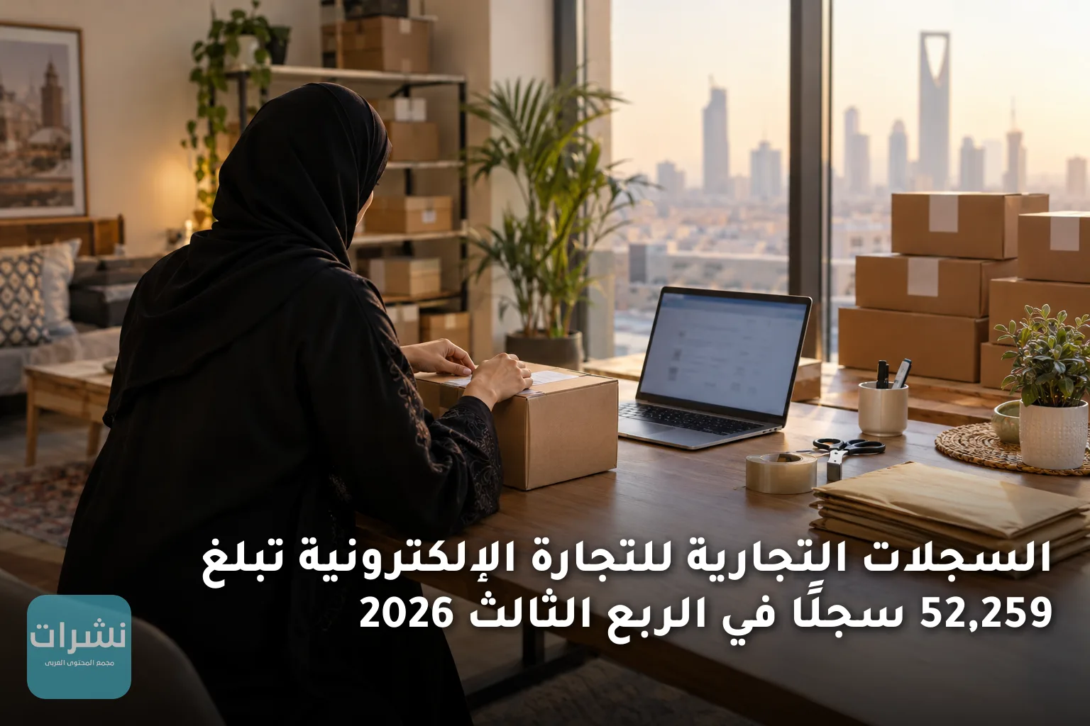 السجلات التجارية للتجارة الإلكترونية تبلغ 52,259 سجلًا في الربع الثالث 2026