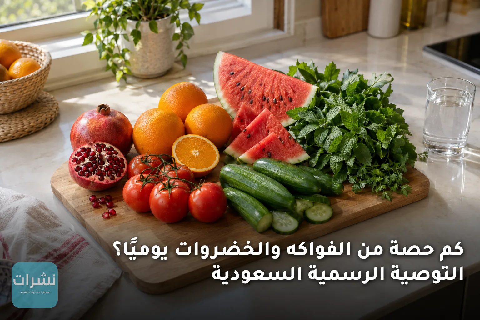 كم حصة من الفواكه والخضروات يوميًا؟ التوصية الرسمية السعودية