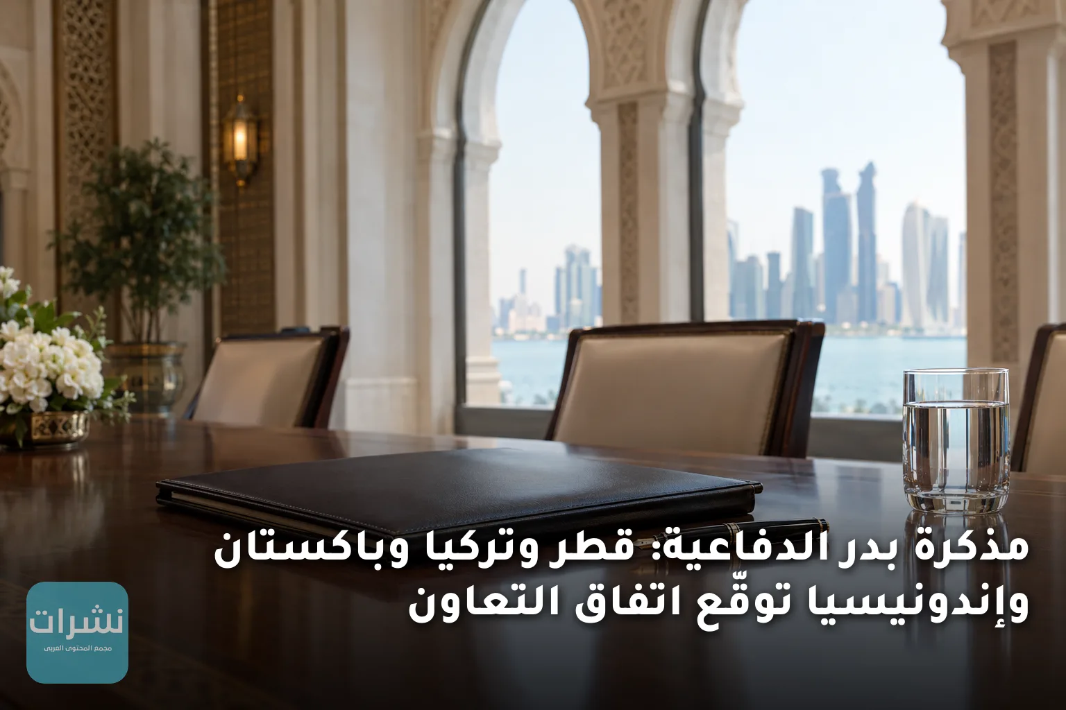 مذكرة بدر الدفاعية: قطر وتركيا وباكستان وإندونيسيا توقّع اتفاق التعاون