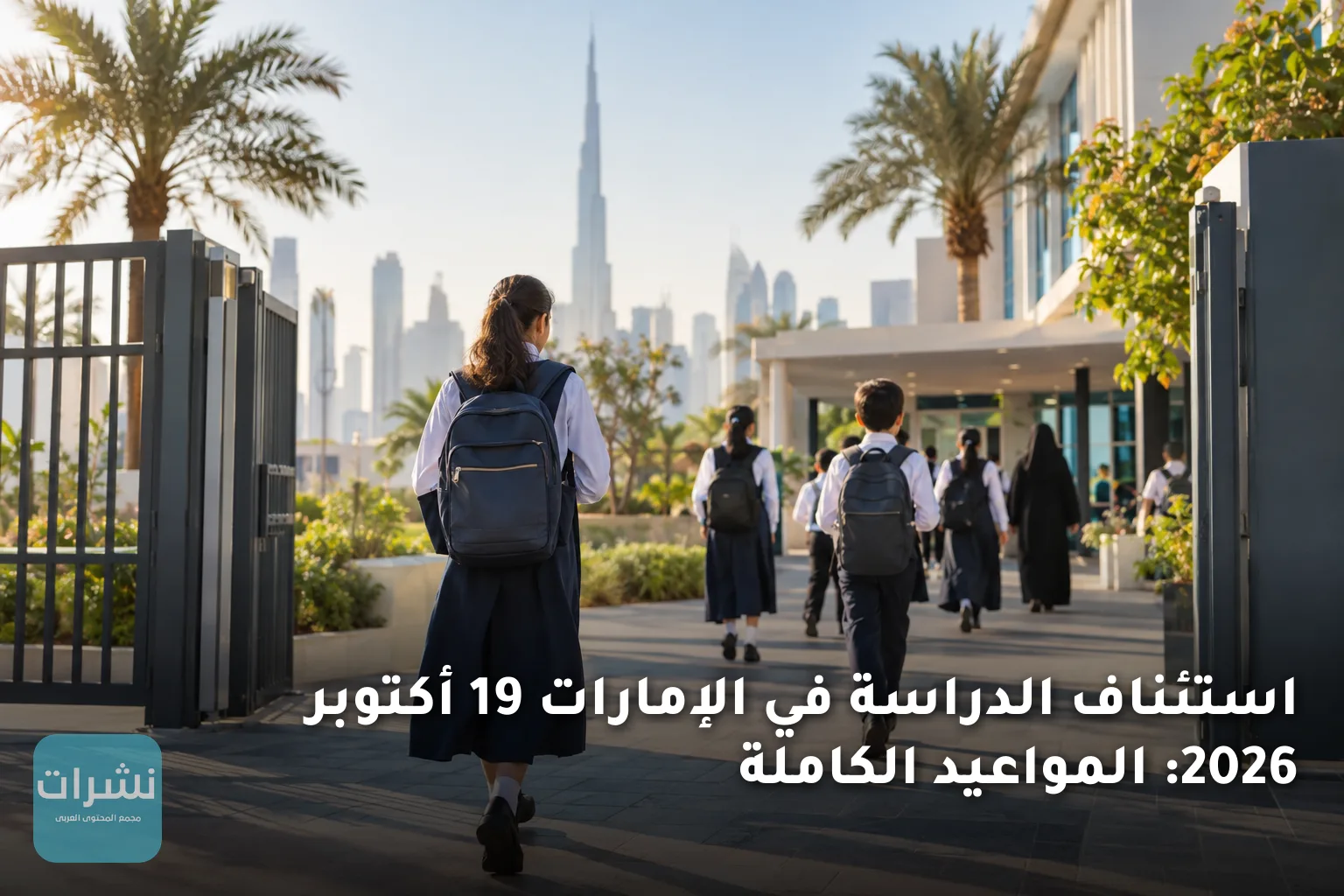 استئناف الدراسة في الإمارات 19 أكتوبر 2026: المواعيد الكاملة